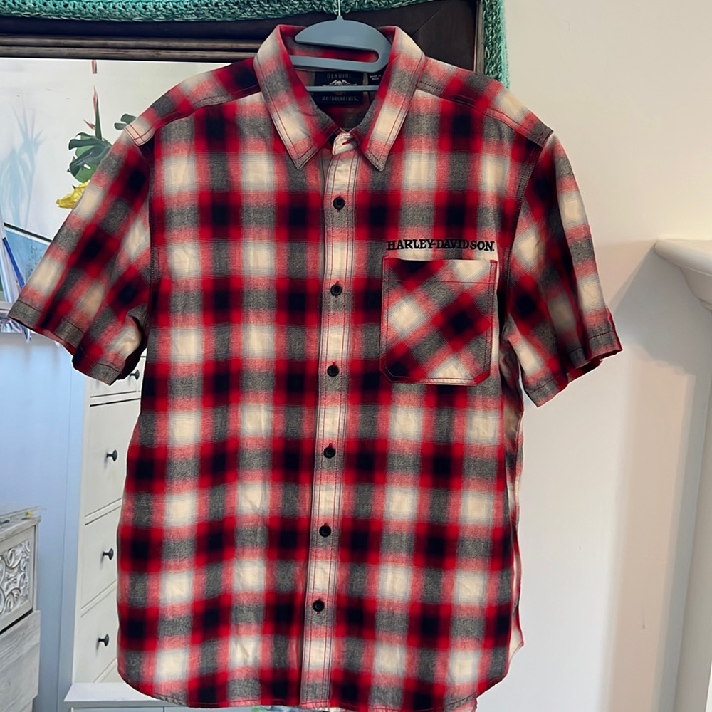 NWT Harley Davidson plaid shirt